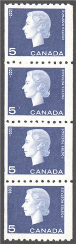 Canada Scott 409 MNH Strip F